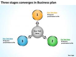 converges in business powerpoint presentation plan Circular Spoke Diagram Slides