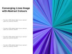 Converging Lines Image With Abstract Colours