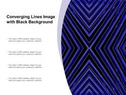Converging Lines Image With Black Background
