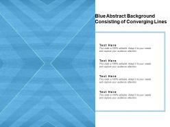 Converging Lines Image With Blue Background