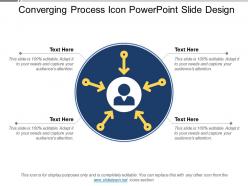 Converging Process Icon Powerpoint Slide Design