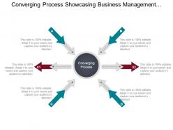 Converging process showcasing business management opportunities ppt slide
