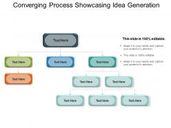 Converging process showcasing idea generation ppt example file