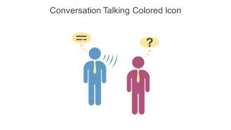 Conversation Talking Colored Icon In Powerpoint Pptx Png And Editable Eps Format