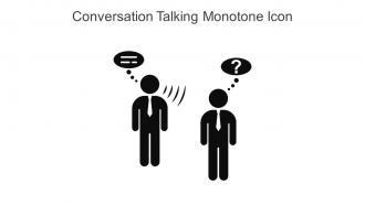 Conversation Talking Monotone Icon In Powerpoint Pptx Png And Editable Eps Format
