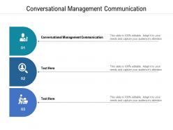 Conversational management communication ppt powerpoint presentation icon show cpb