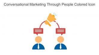 Conversational Marketing Through People Colored Icon In Powerpoint Pptx Png And Editable Eps Format