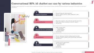 Conversational RPA AI Chatbot Use Case By Various Industries