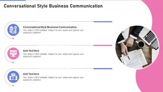 Conversational Style Business Communication In Powerpoint And Google Slides Cpb