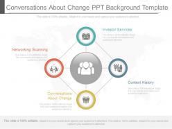 Conversations about change ppt background template