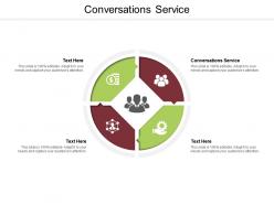 Conversations service ppt powerpoint presentation ideas infographic template cpb