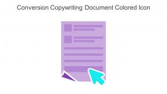 Conversion Copywriting Document Colored Icon In Powerpoint Pptx Png And Editable Eps Format