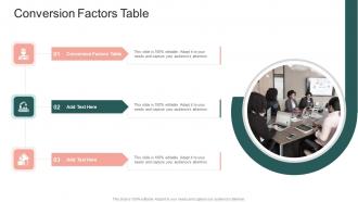 Conversion Factors Table In Powerpoint And Google Slides Cpb