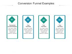 Conversion funnel examples ppt powerpoint presentation model elements cpb