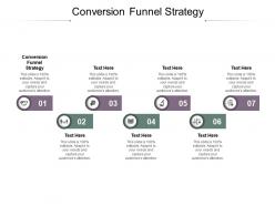 Conversion funnel strategy ppt powerpoint presentation ideas good cpb