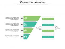 Conversion insurance ppt powerpoint presentation slides samples cpb