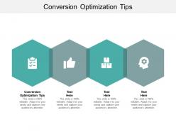 Conversion optimization tips ppt powerpoint presentation file display cpb
