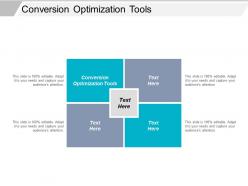 Conversion optimization tools ppt powerpoint presentation file slide portrait cpb