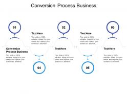 Conversion process business ppt powerpoint presentation ideas example topics cpb