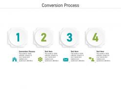 Conversion process ppt powerpoint presentation infographics grid cpb