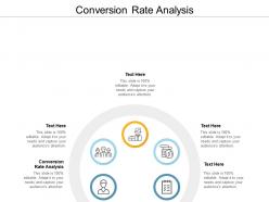 Conversion rate analysis ppt powerpoint presentation icon clipart images cpb