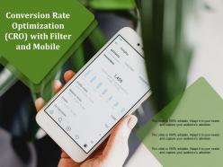 Conversion rate optimization cro with filter and mobile