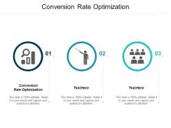 Conversion rate optimization ppt powerpoint presentation infographic template summary cpb