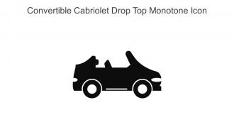 Convertible Cabriolet Drop Top Monotone Icon In Powerpoint Pptx Png And Editable Eps Format