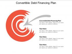 Convertible debt financing plan ppt powerpoint presentation gallery examples cpb