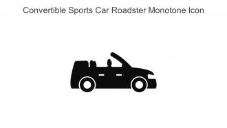 Convertible Sports Car Roadster Monotone Icon In Powerpoint Pptx Png And Editable Eps Format