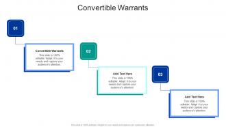 Convertible Warrants In Powerpoint And Google Slides Cpb