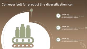 Conveyor Belt For Product Line Diversification Icon