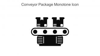 Conveyor Package Monotone Icon In Powerpoint Pptx Png And Editable Eps Format