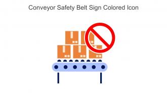 Conveyor Safety Belt Sign Colored Icon In Powerpoint Pptx Png And Editable Eps Format