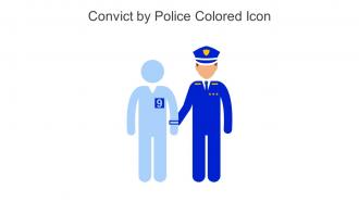 Convict By Police Colored Icon In Powerpoint Pptx Png And Editable Eps Format