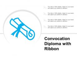 Convocation Diploma With Ribbon