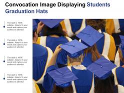 Convocation Image Displaying Students Graduation Hats