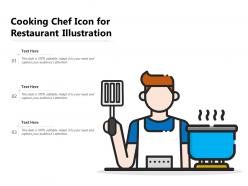 Cooking chef icon for restaurant illustration