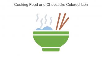 Cooking Food And Chopsticks Colored Icon In Powerpoint Pptx Png And Editable Eps Format