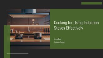 Cooking For Using Induction Stoves Effectively PPT Presentation AT