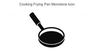 Cooking Frying Pan Monotone Icon In Powerpoint Pptx Png And Editable Eps Format