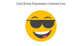 Cool Emoji Expression Colored Icon In Powerpoint Pptx Png And Editable Eps Format
