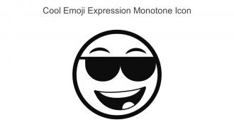 Cool Emoji Expression Monotone Icon In Powerpoint Pptx Png And Editable Eps Format