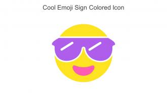 Cool Emoji Sign Colored Icon In Powerpoint Pptx Png And Editable Eps Format