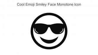 Cool Emoji Smiley Face Monotone Icon In Powerpoint Pptx Png And Editable Eps Format