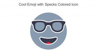 Cool Emoji With Specks Colored Icon In Powerpoint Pptx Png And Editable Eps Format