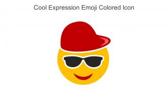 Cool Expression Emoji Colored Icon In Powerpoint Pptx Png And Editable Eps Format