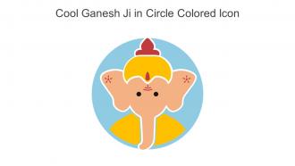 Cool Ganesh Ji In Circle Colored Icon In Powerpoint Pptx Png And Editable Eps Format
