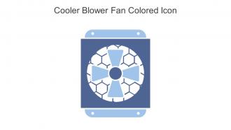 Cooler Blower Fan Colored Icon In Powerpoint Pptx Png And Editable Eps Format
