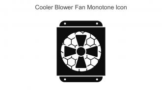 Cooler Blower Fan Monotone Icon In Powerpoint Pptx Png And Editable Eps Format